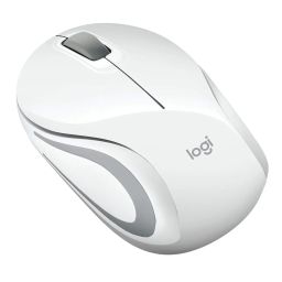 Logitech M187 Ultra Portable Wireless Mouse, 2.4 GHz with USB Receiver, 1000 DPI Optical Tracking, 3-Buttons, PC/Mac/Laptop - White image 2