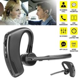 𝟏𝟓 𝐘𝐄𝐀𝐑 𝐖𝐀𝐑𝐑𝐀𝐍𝐓𝐘 Noise Cancelling Wireless V5.1 Bluetooth Earpiece with Built-in Mic Hand-Free for Music/Business/Office, Compatible with iPhone and Android image 2