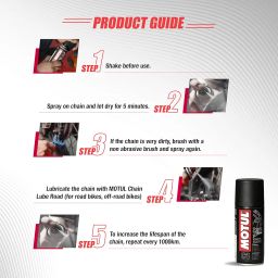 Motul Combo of C2 Chain Lube (150 ml) and C1 Chain Clean for All Bikes (150 ml) (LBCH001) image 1