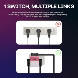 rts 3-in-1 Universal Travel Adapter Multi-Plug with Individual Switch Socket with Spike Buster Fuse Protected | multiplug Three pin Plug Socket |3 PIN 3 Way Plug for Home, Office Laptop Desktop Blue image 1