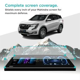 Matte Touch Screen Guard For MAHINDRA XUV700 2024 AX3 AX5 AX7 || 10.25 Inch Dual Touchscreen Protector || XUV 700 2021 - Running Car Display Accessory [Not Tempered Glass] image 4