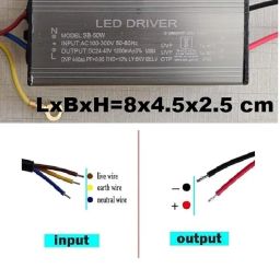 50W, 1200mA, LED Flood Light Driver, Input: AC 100-300V, Output: DC 24-40V, IP-65, BIS Approved (2) image 2