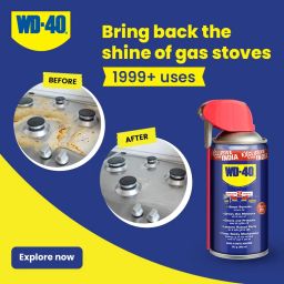 WD-40 Smart Straw 300ml | Multipurpose Spray to Clean Rust, Limescale,Jams, Stains, Hinges, Chains and Surfaces | All Purpose Cleaner for Home Improvement, Loosen Stuck & Rusted Parts | From Pidilite image 4