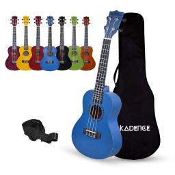 Kadence Concert Ukulele 23" Spring Summer Collection of Ukuleles- fluorocarbon strings, matt finish with Strap & Bag image 1