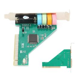 PCI Sound Card 4.1 Channel Computer Desktop Built in Sound Card Internal Audio Karte Stereo Surround CMI8738 Support Duplex Playback and Recording image 4