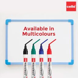 Cello Whitemate Whiteboard Markers | Set Of 4 Markers | 4 Assorted Ink Colours | Fine Point Marker Pens With Easily Refillable And Erasable Ink | Writes Longer image 4