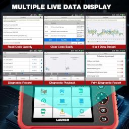 LAUNCH OBD2 Scanner CRP123E Code Reader for ABS SRS Engine Transmission Car Diagnostic Tool, Touchscreen Wi-Fi One-Click Lifetime Free Update Scan Tool with Carry Bag, Upgraded of CRP123 image 3