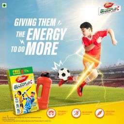 Dabur GlucoPlus C Nimbu Pani - 1 Kg Glucose Powder|Vitamin C Helps Boosts Immunity|Calcium Supports Bone Health |Replenishes Energy | Juicy & Tasty Lemon Flavour image 2