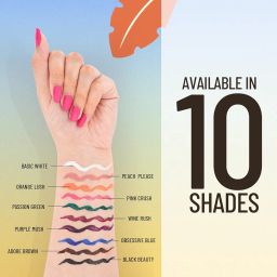 Swiss Beauty Colour Me Bright Matte finish Sketch Eyeliner with soft pen tip applicator | Quick Drying | Waterproof, smudge-proof eyeliner | Shade - Adore Brown, 0.7ml image 4