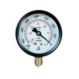 "Ji" Japsin Instrumentation Vacuum Gauge, Dial Size 2 1/2" (63 mm), Range -760 mmHg to 0 with Dual Scale of -30 Inhg to 0, Direct Mounting Bottom Entry, Connection 1/4" BSP (M) image 3