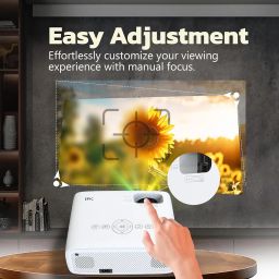 Epic Smart Projector 1080P Native Full HD | 6000 Lumens | 4K Support | 210" Large Display |Bluetooth 5.3 | 2 HDMI, USB | 50,000 Hrs LED Lamp | 5W Speaker | Home, Office & Classroom Projector image 5