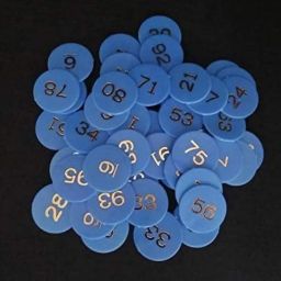TOYSFAST (1 to 100) Counting Token Plastic Numerical Token/Coins (1 to 100) Number Coins Shop tokan (C09) image 1