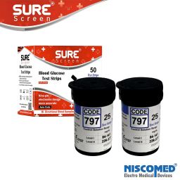 Niscomed Surescreen Glucometer Blood Sugar Test Strips - 50 Test Strips Only (Use with Niscomed surescreen Monitor) image 4