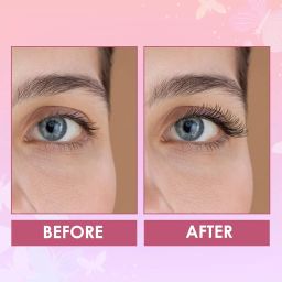 Glam21 Flutterfly Hyper Curl Mascara | Instant Curled & Lifted Lashes |Waterproof & Smudge-Proof Formula | Non-Clumping | Voluminous Finish| Black - 10ml image 5