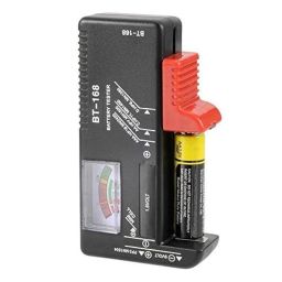 Battery Tester for AA/AAA/C/D/9-volt Rectangular and Button Cell Batteries (Pack of 1,Black) image 3