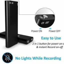 Smallest Audio Recorder 16GB Mini Voice Recorder Small Hidden Spy Audio Recorder Device Long Lasting Battery Sound Recorder Device for Professional and Personal Use (16gb) image 2