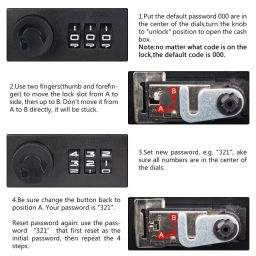 Lukia Key Safe Box Wall Mounting 20 Keys (Black Color) with Key Ring image 3