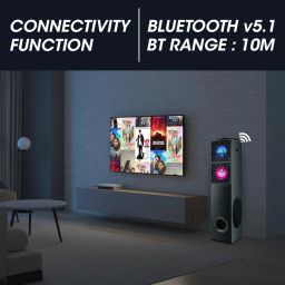 Tower Speaker Bounce Bluetooth | 120 Watt Tower Speaker | High-Powered Wireless Sound System | USB image 4