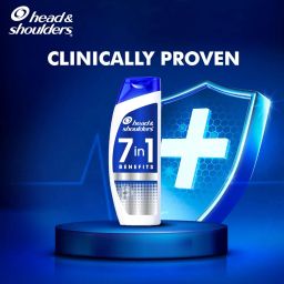 Head & Shoulders 7in1 Anti-dandruff Shampoo | Multi-action formula | Complete Solution for unhealthy scalp | 7 benefits for Men and Women, 650ml image 5