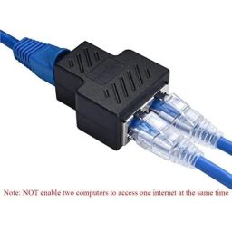 PremiumAV RJ45 Splitter T Adapter 3 Female Coupler 1 Port Female to 2 Port Female socket Y adapter interface Ethernet cable 8P8C extender plug LAN network connector for CAT5, CAT5E, CAT6, CAT7 image 5