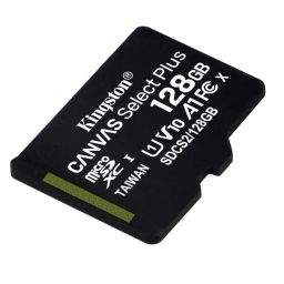 Kingston Canvas Select Plus 128GB microSD Card Class 10 UHS-I speeds up to 100MB/s with Adapter (SDCS2/128GBIN), Black image 3