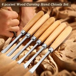 Levin Heavy Duty 6 Pcs Wood Carving Chisel Set for Home & Professional Use image 4