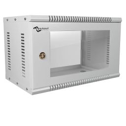Multybyte 9U Wall Mount Network Rack Cabinet | Server Enclosure with Cooling Vent & Lock | Glass Door Network Cabinet for Network Switch, Router & DVR image 1