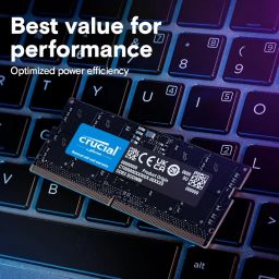 Crucial RAM 16GB DDR5 5600 MHz CL46 (16Gbit) Laptop Memory CT16G56C46S5 Black image 4