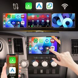 Rimoody Car Stereo Radio for Toyota Tundra 2007-2013 with 8 Core 6G+128G Android 13 Wireless Carplay DSP-36 9'' Touchscreen GPS WiFi Bluetooth FM/RDS Mirror Link 59-UI Themes Backup Camera image 1
