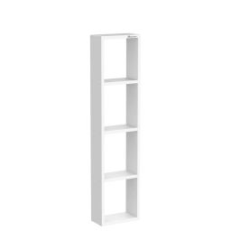Mahaakaay Sumwud Royal Free Standing Wall Mounted with Fastners Bookcase Book Shelf Display Rack White (Engineered Wood) image 3