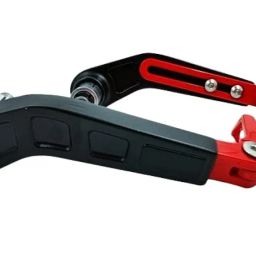 MIKANIX Universal and Adjustable Handlebar Brake Folding Clutch Lever Guard, Compatible with All Bikes (Red) image 3