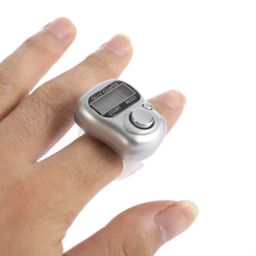 GLUN® Multiuse Finger Jaap Counter Portable Hand Finger Counting Machine Digital Head Electronic Tally Counter (Normal) image 1