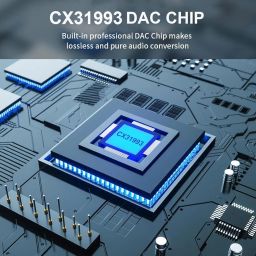 D14 CX31993 Portable DAC & Amp with MAX97220 Amp Chip, Connector, Mobile Audio Adapter, Type-C to 3.5mm DAC Dongle for iPhone 15/16 Series, Galaxy S24/S24 Ultra/S25 & Other Type-C Devices image 1