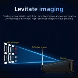 Head Up Display C100 Car Hud Obd2 Head Up Display Car Speedometer With Adjustable Reflection Board, Engine Fault Alarm, No Double Image, 4 Display Mode, With Obd2 Interface Plug & Play image 3