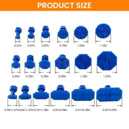 STHIRA® Car Dent Repair Tool Kit T-Bar Puller Tool Kit, Includes 18Pcs Multi-sized Pulling Tabs, Glue Gun & Glue Stick, Scraper Tool, Empty Alcohol Spray Bottle, Cloth Wipe image 2
