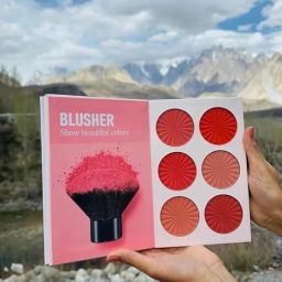 UTRUST All-in-One Makeup Book, 4-Layer Foldable Palette, Multi Shades, Contour, Blush, Highlight, Eyeshadow with Lipstick (Butterfly) image 3