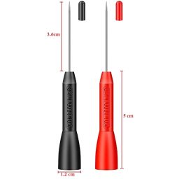amiciTools Needle Attachment for Test Probes, 600V/10A Non Destructive Multimeter Needle Tip for Checking Small PCB Components image 5