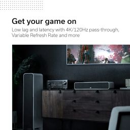 Denon AVR-S760H 7.2 Ch AVR - 75 W/Ch (2021 Model), Advanced 8K Upscaling, Dolby Atmos Height Virtualization, DTS Virtual:X & More, Wireless Streaming, Built-in HEOS, Amazon Alexa Voice Control image 4