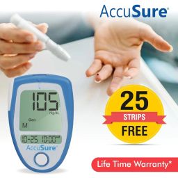 AccuSure Blood Glucose Monitoring System Test Strips, 25 Count (Multi Color) image 5