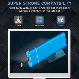 The Style Sutra Portable USB 3.1 SSD 430MB/s Read Speed Solid State Drive Blue 2TB|Computers/Tablets & Networking | Drives, Storage & Blank Media |1x Portable SSD image 5