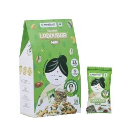 LADDUBAR Coconut Mini - Date Bites | No Palm Oil, No Preservatives & No Refined Sugar -Sweetened with Jaggery & Dates | Healthy Energy bars | Dates and Nuts Bar | Coconut Dry Fruits barfi (15 pack) image 5