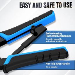 CP-Tech Ethernet RJ45 Crimping Tool Kit, Crimper for Cat6A Cat5E Cat5, with 100PCS Rj45 Cat6 Connector (Combo-2) image 5