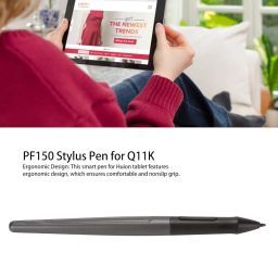 Vbestlife PF150 Stylus Pen for Huion Q11K, 2 Programmable Keys, ABS Material, 80mAh Battery, 350 Hours Standby image 1