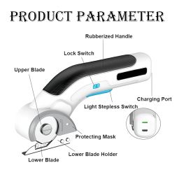 WISKA ZipSnip Powerful Electric Rechargeable Cordless Scissors - Kaichi Rotary Fabric Cutting Machine, Cloth Cutter Machine for Blouse, Crafts, Cardboard and Plastic image 1