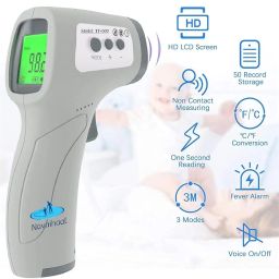 Swadesi Non-Contact Infrared Digital Temperature Gun, Resolution Infrared Thermometer, Multi-Purpose, Wide Range, Non-Contact [With Free Battery] - White image 1