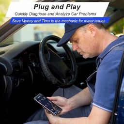 MODAXE Bluetooth OBD II ELM327 Scanner Code Reader V2.1 - Vehicle Diagnostic Tool for OBDII Protocols - Compatible with Android & iOS Devices - Smart Vehicle Health Monitor image 4