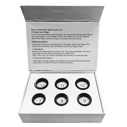 Leaf Halo Smart Ring Sizing Kit | Size First Before You Buy | Includes 6 Sample Ring Sizes for Men, Women | Tracker for Health, Steps, Sleep, Stress, Workouts, Sports, HRV, SPO2 & Temp image 1