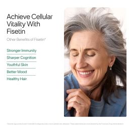 Decode Age 99% Pure Fisetin, Senolytic Activator, For Healthy Ageing, Cognitive Support, Inflammation, Strawberry Extract, 30 Veg Capsules image 5