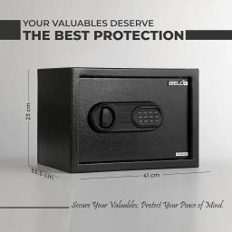 iBELL SL-23S Digital Electronic Safe Locker for Personal and Office Use | 23L Black Locker with Blue LED Light and Emergency Key Access, 12 Months Warranty image 5