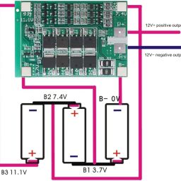 Electrobot 3S 12.6V 40A Lithium Battery Protection Board BMS for 18650 Battery Pack 11.1V 12.6V with Overcharge, Overdischarge, Overcurrent and Short Circuit Protection (Pack of 2 Units) image 3